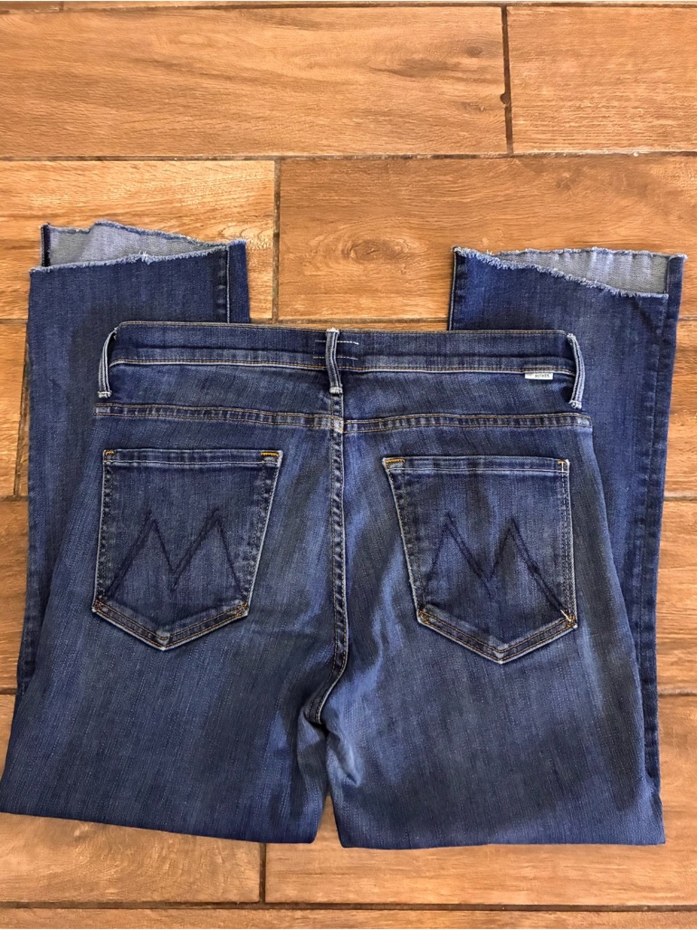 MOTHER Superior Jeans The Insider Crop Step Frey Not Rough Enough Wash Size 30